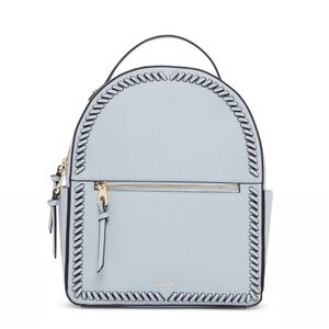Calpak Light blue leather backpack